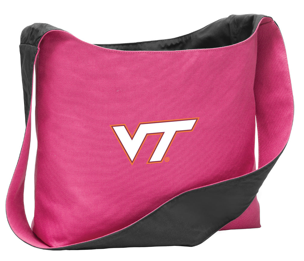 Virginia Tech Cross Body Bag VT Hokies Shoulder Tote Bag - Sling Style