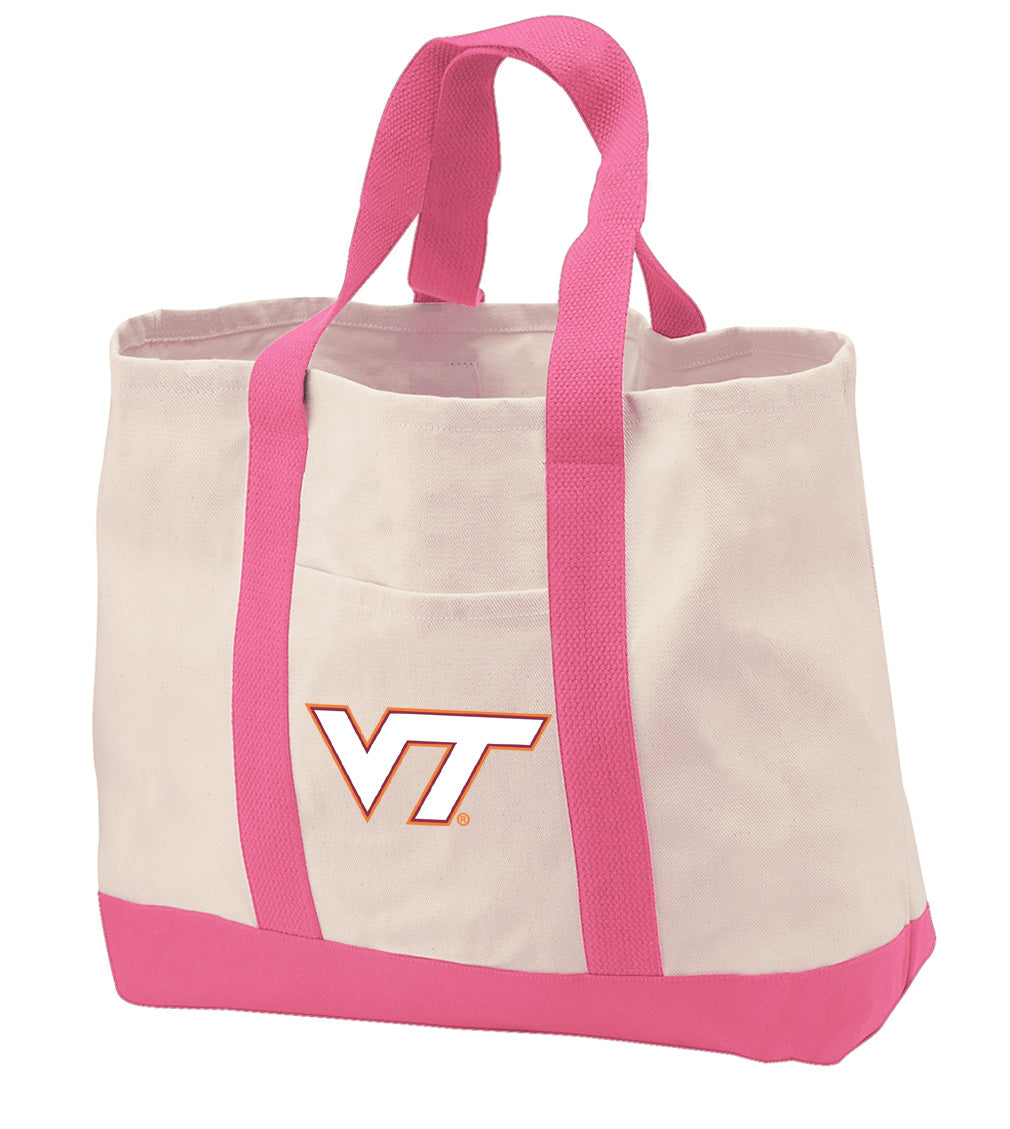 Virginia Tech Canvas Tote Bag VT Hokies Classic Tote