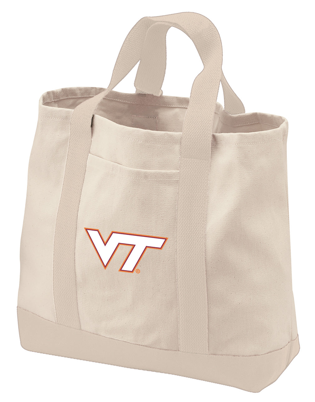 Virginia Tech Canvas Tote Bag VT Hokies Classic Tote