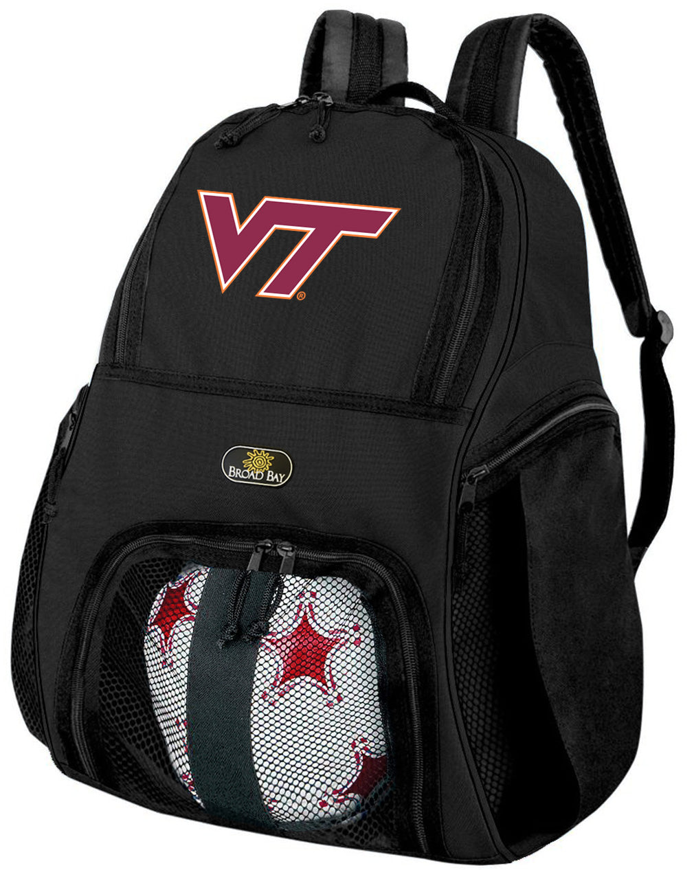 Virginia Tech Soccer Ball Backpack or VT Hokies Volleyball Sports Gear Bag