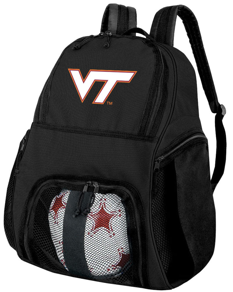 Virginia Tech Soccer Ball Backpack or VT Hokies Volleyball Sports Gear Bag