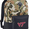 Virginia Tech Camo Backpack VT Hokies Medium Classic Style Backpack