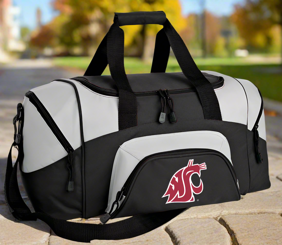 Washington State Small Duffel Bag WSU Cougars Carryon Suitcase or Gym Bag