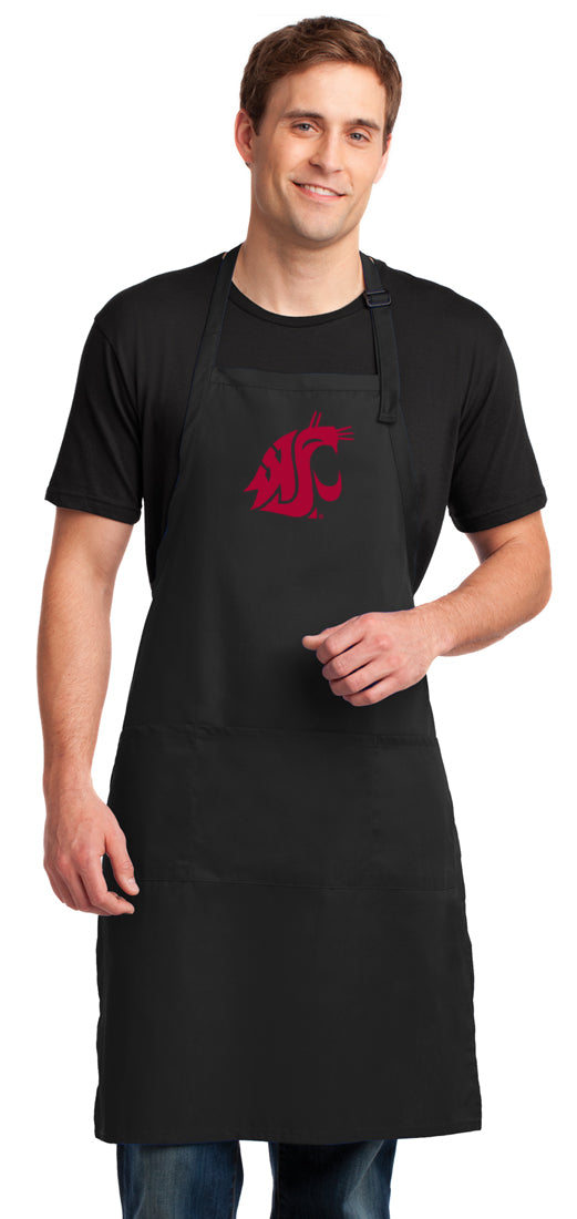 Washington State Large Apron WSU Cougars Apron - Adjustable with Pockets