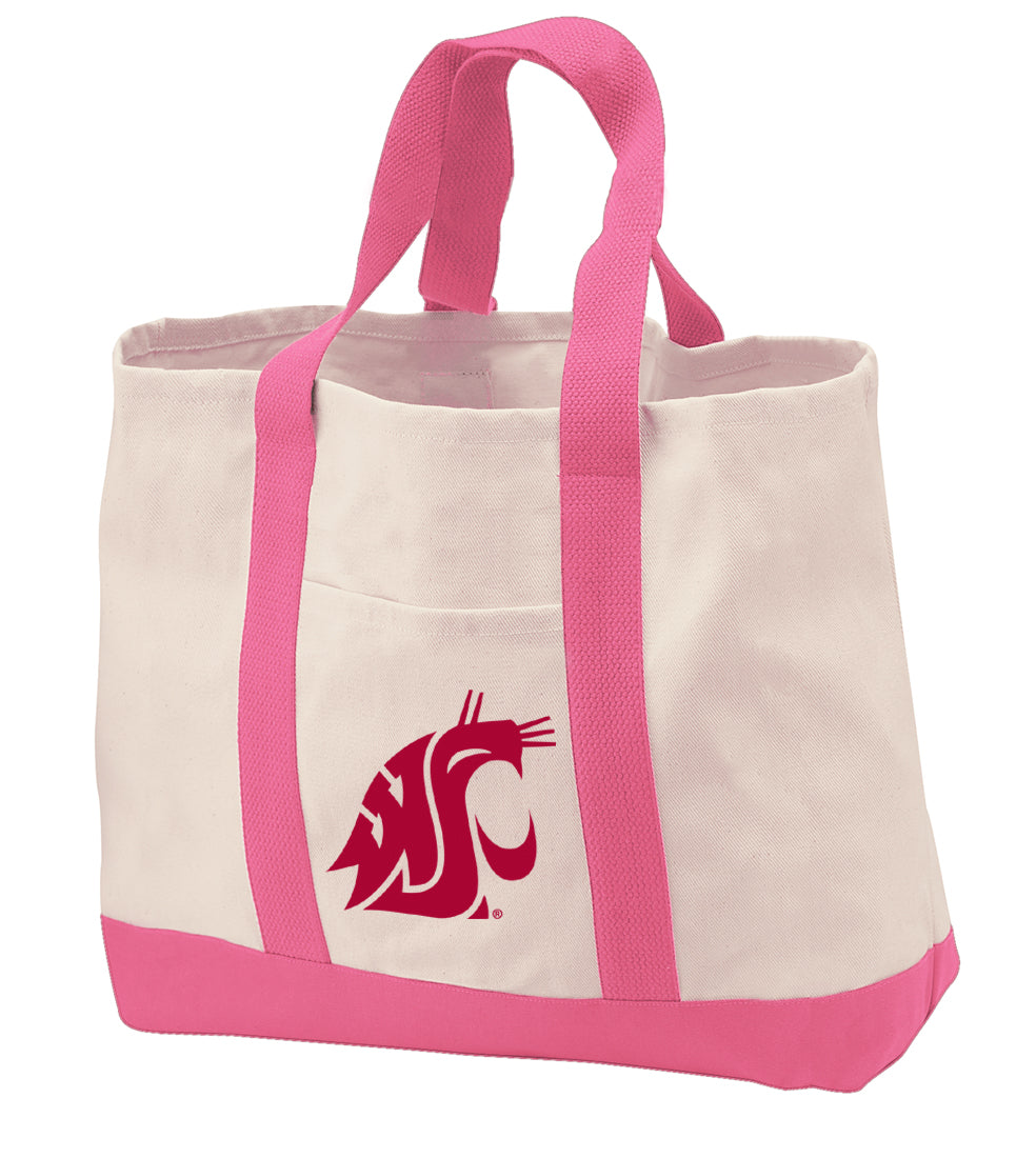 Washington State Canvas Tote Bag WSU Cougars Classic Tote