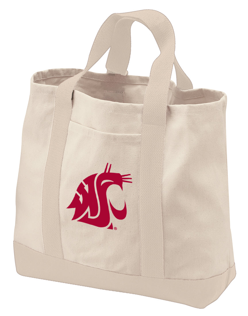 Washington State Canvas Tote Bag WSU Cougars Classic Tote