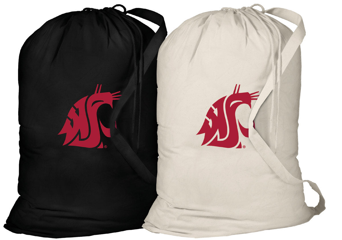 Washington State Laundry Bags 2 PC Set WSU Cougars Clothes Bags