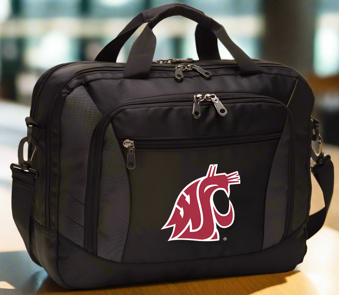 Washington State Laptop Computer Bag WSU Logo Messenger Bag Briefcase