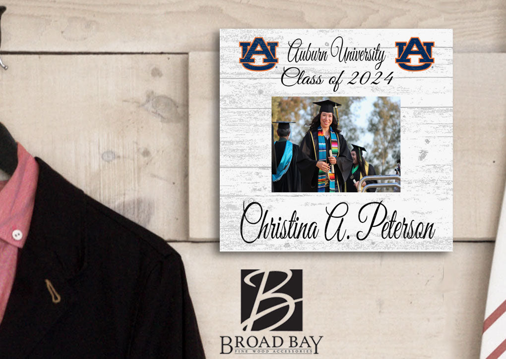 Auburn Frame with Printed Photo - Auburn Tigers Class Year Frame or Graduation Gift