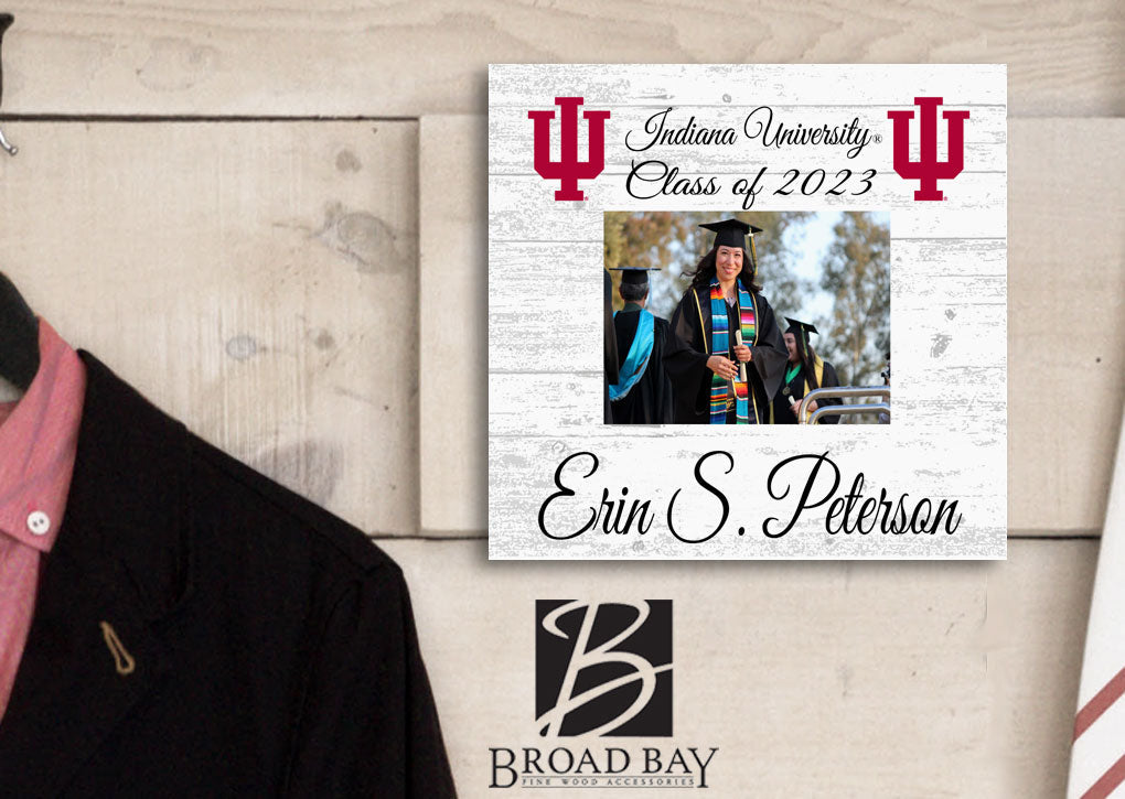 Indiana University Frame with Printed Photo IU Graduation Class Frame Alternative