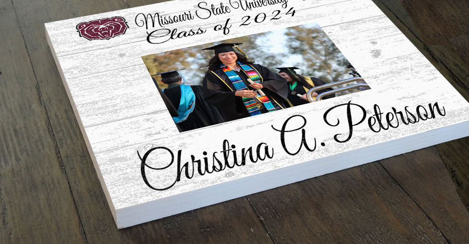 Missouri State Frame with Printed Photo Graduation Class Year Frame Alternative