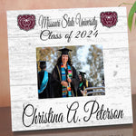 Missouri State Frame with Printed Photo Graduation Class Year Frame Alternative