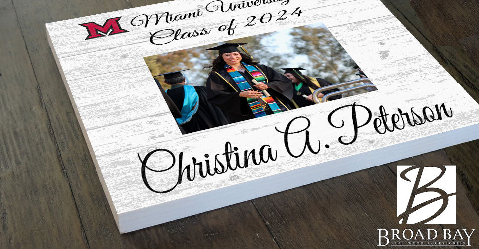 Miami University Frame with Printed Photo - Miami of Ohio Graduation Class Frame Alternative