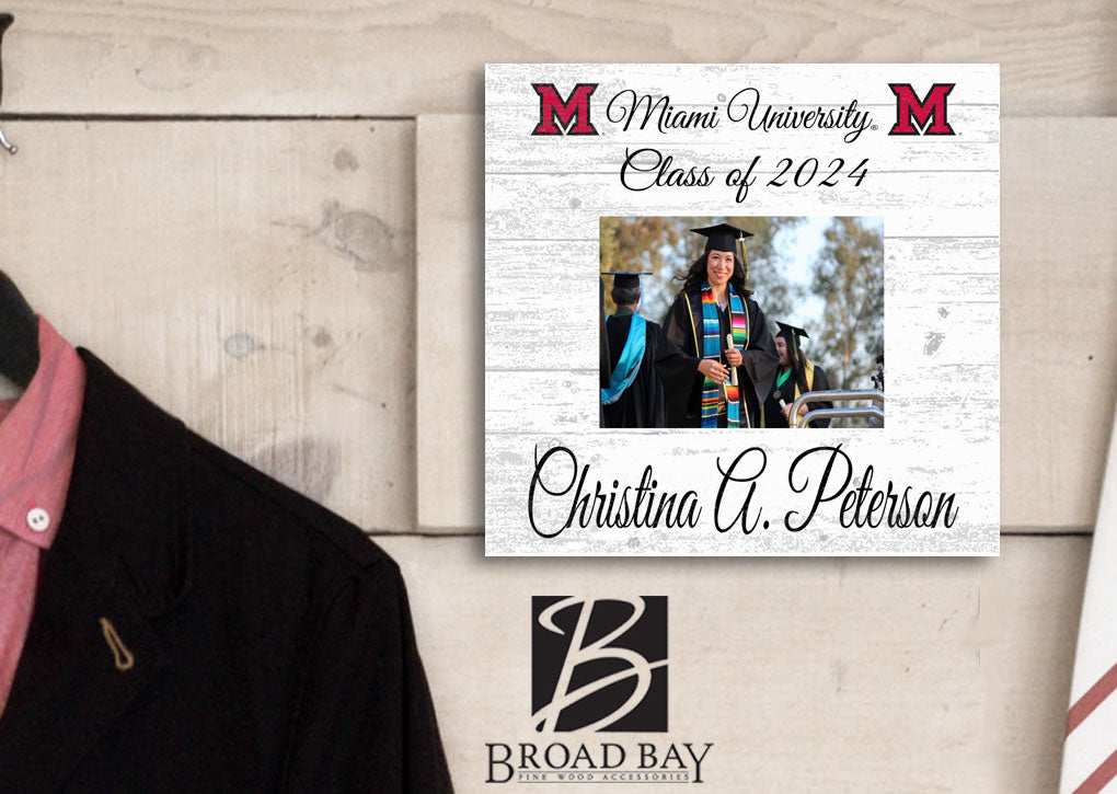 Miami University Frame with Printed Photo - Miami of Ohio Graduation Class Frame Alternative