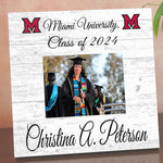 Miami University Frame with Printed Photo - Miami of Ohio Graduation Class Frame Alternative