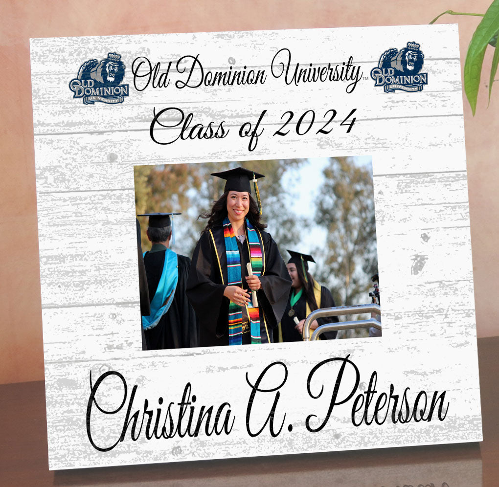 ODU Frame with Printed Photo Old Dominion University Graduation Class Frame Alternative