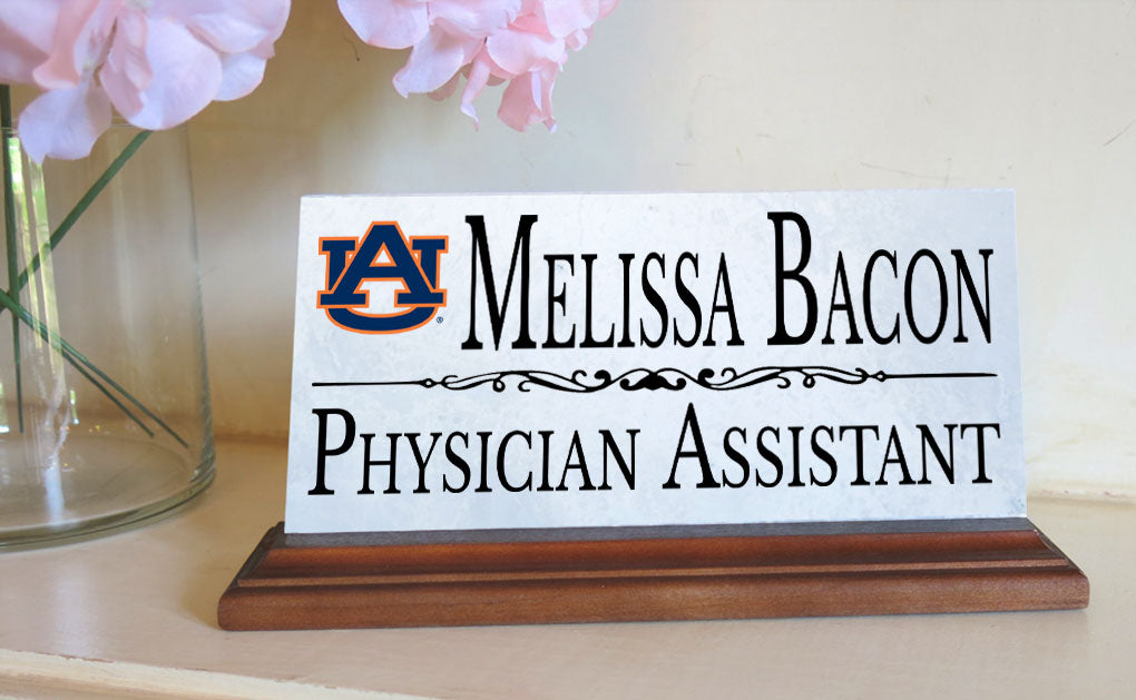 Auburn University Nameplate for Desk or Shelf for Alumni, or Graduation Gift