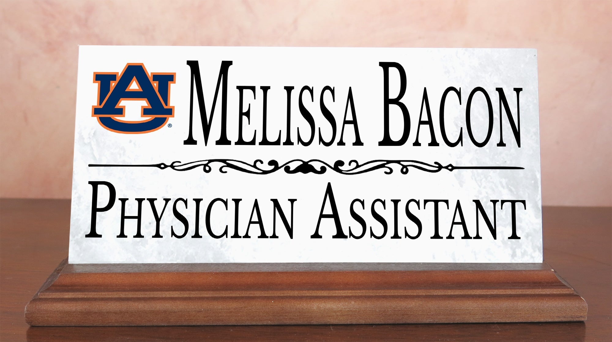 Auburn University Nameplate for Desk or Shelf for Alumni, or Graduation Gift