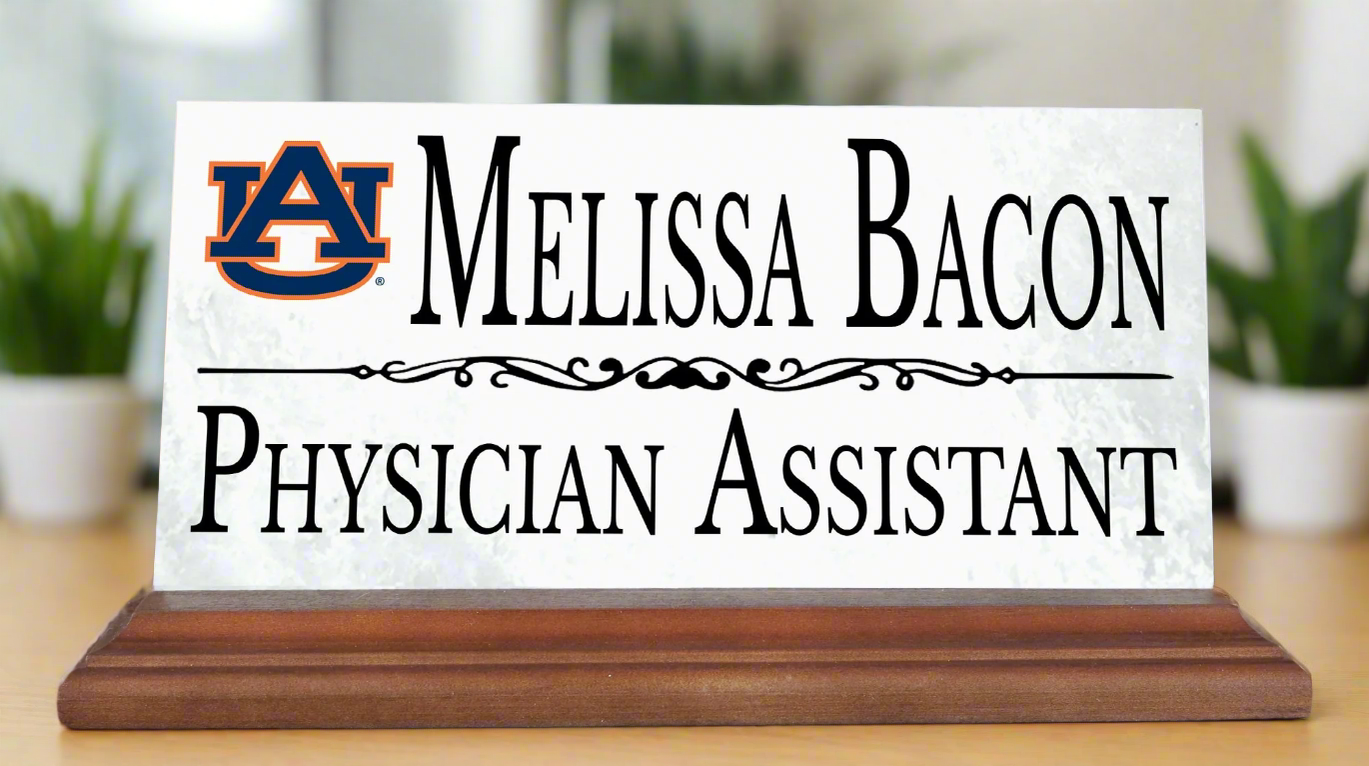 Auburn University Nameplate for Desk or Shelf for Alumni, or Graduation Gift