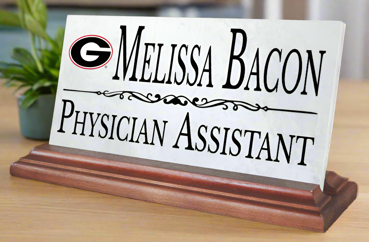 University of Georgia Desk Nameplate for UGA Alumni, or Graduation Gift