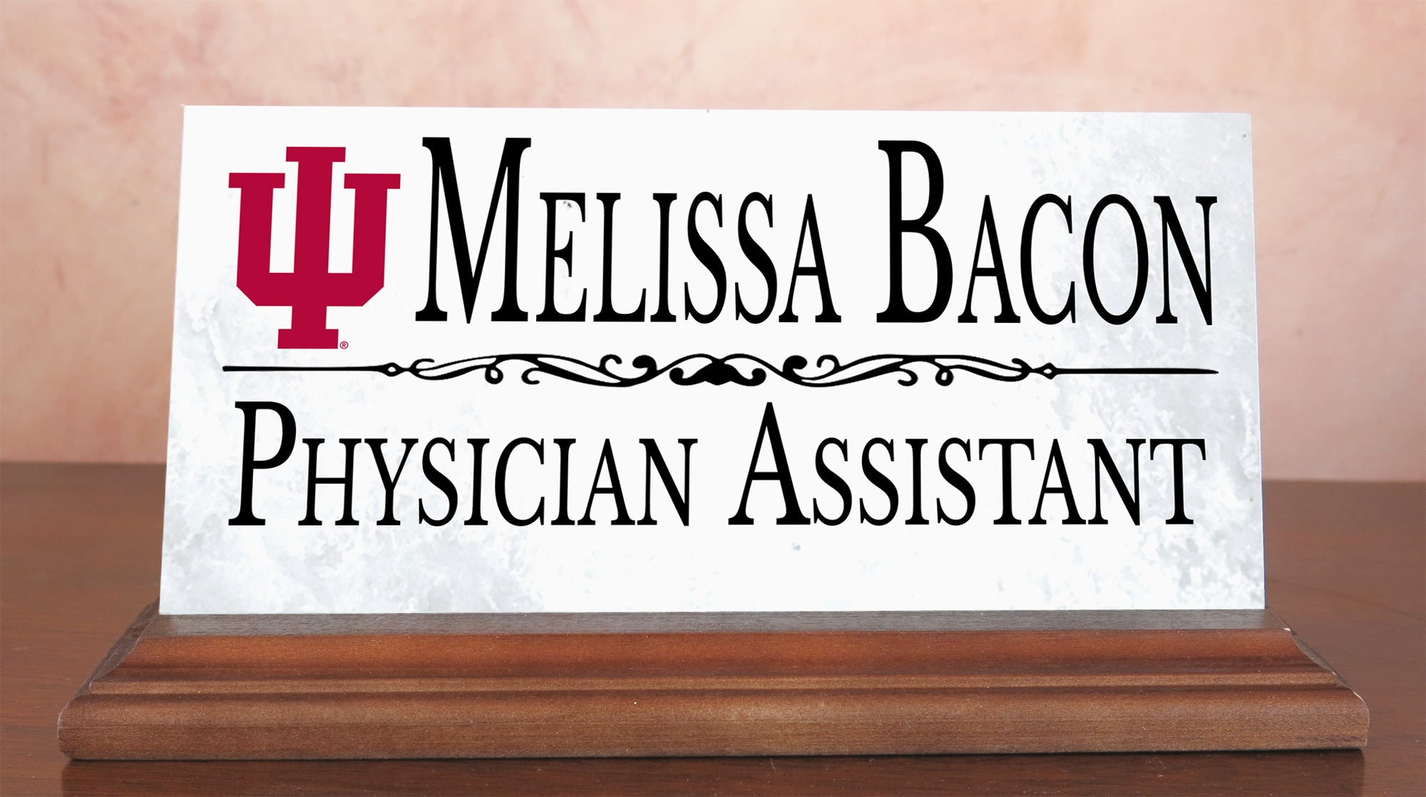 Indiana University IU Custom Nameplate