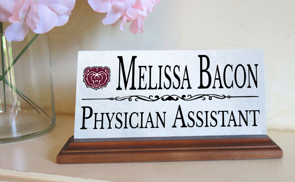 Missouri State University Nameplate for Desk or Shelf for Alumni, or Graduation Gift