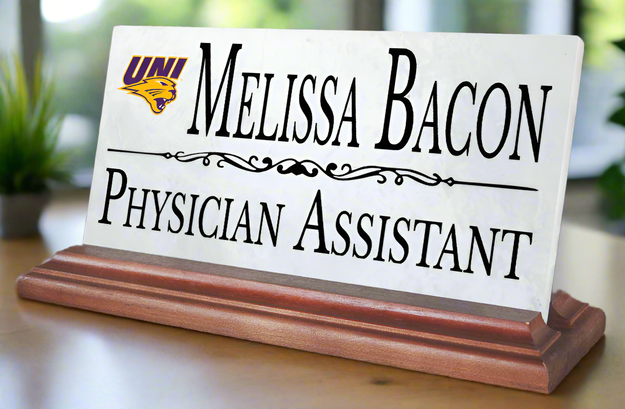 Northern Iowa Desk Nameplate