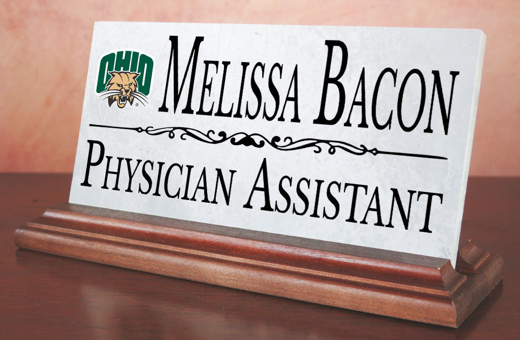 Ohio Bobcats Desk Nameplate