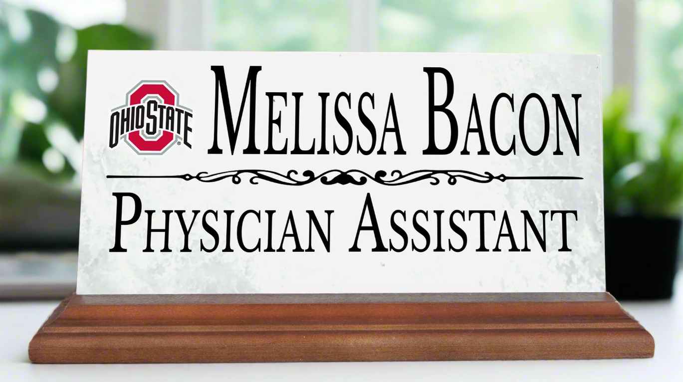 Ohio State University Desk Nameplate