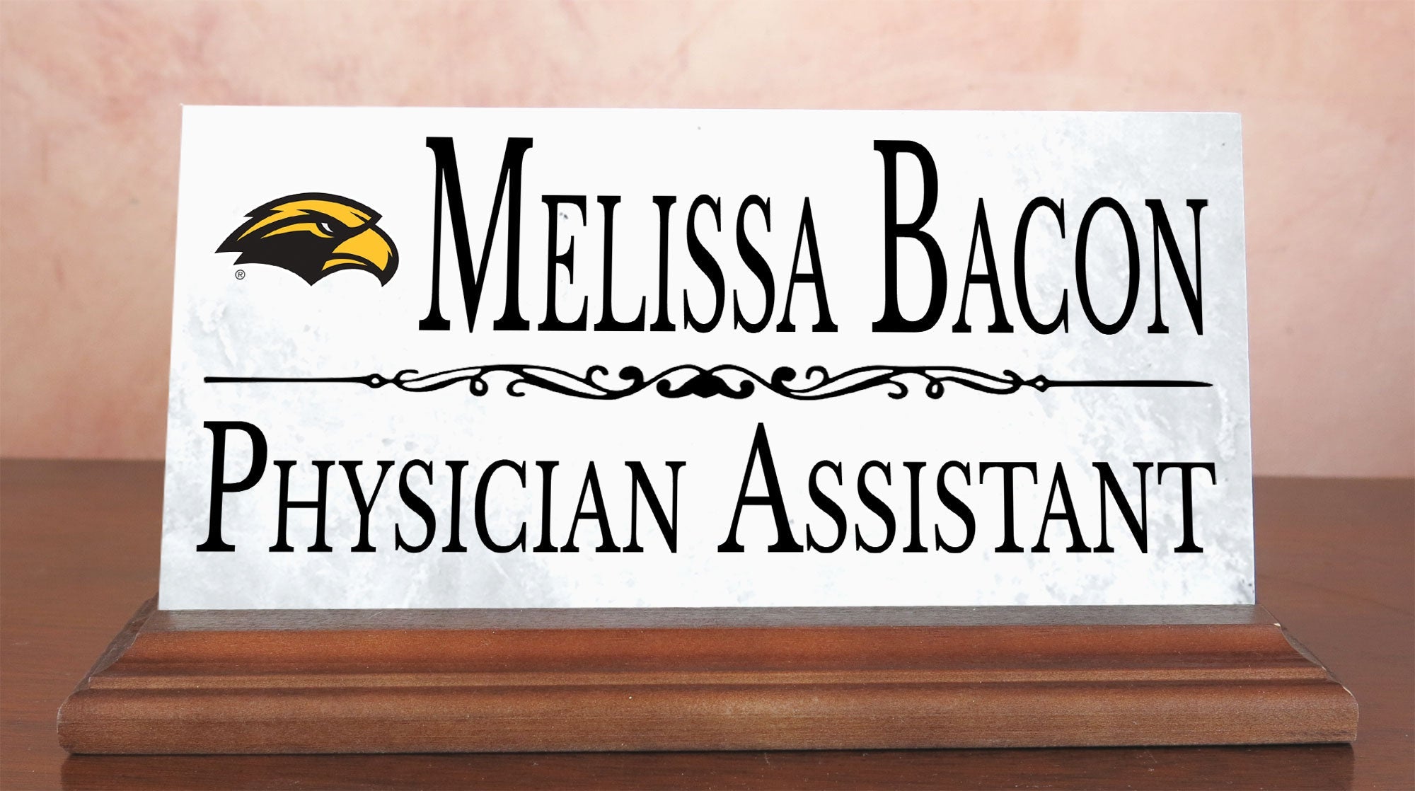 University of Southern Mississippi Desk Nameplate