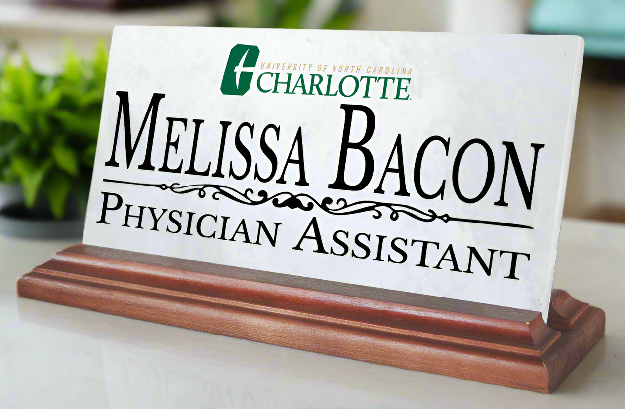 UNC Charlotte Desk Nameplate