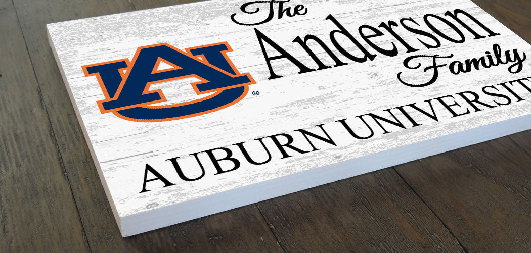 Auburn Tigers Family Sign