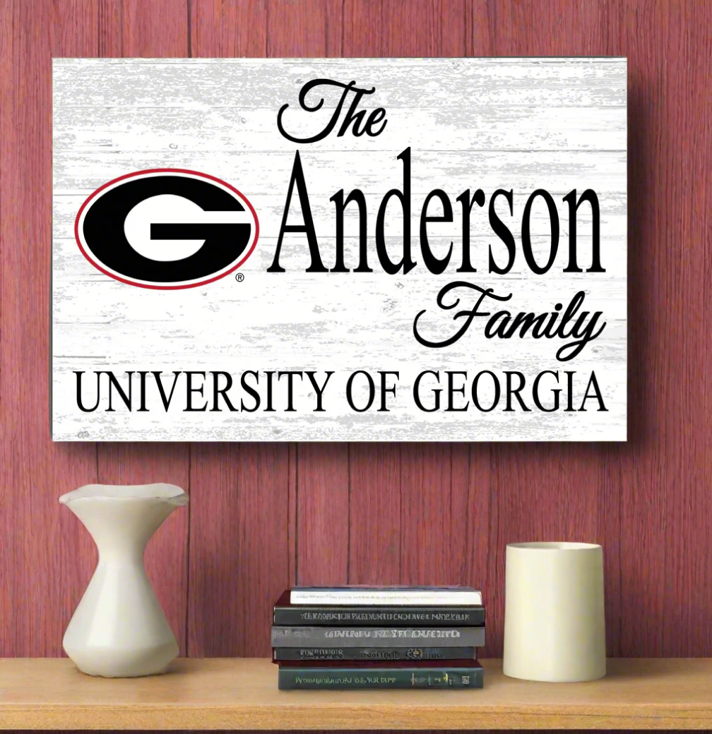 University of Georgia Family Sign