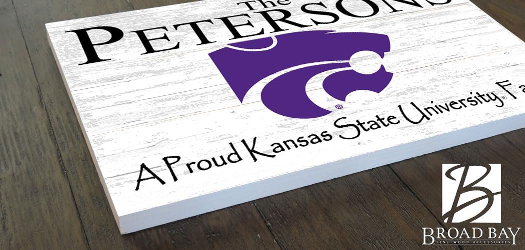 Kansas State Family Name Sign for K-State Alumni, Fans or Graduation