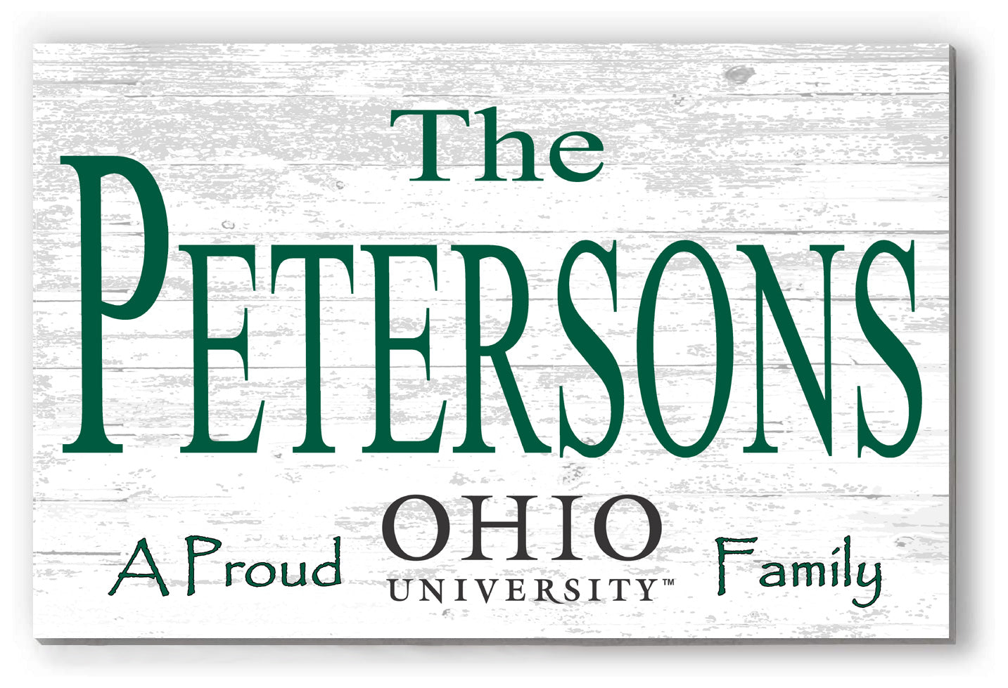 Ohio University Family Name Sign for Ohio Bobcats Homes, Alumni, Fans or Graduation