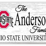 Ohio State Family Name Sign