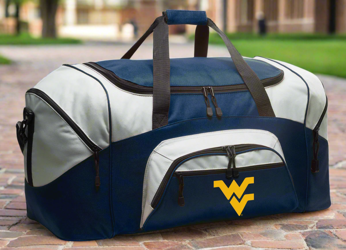 West Virginia Large Duffel Bag WVU Suitcase Luggage Bag