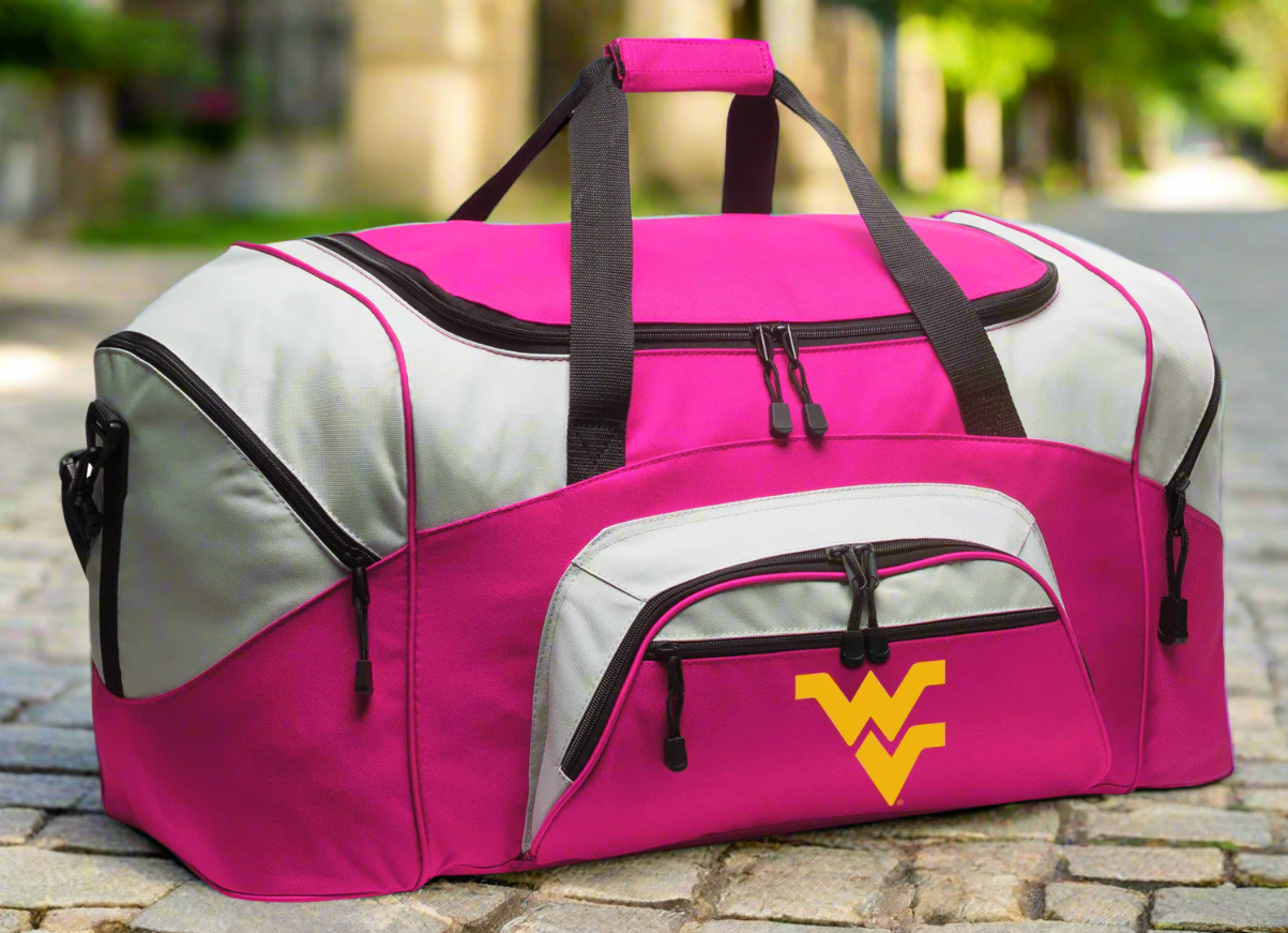 West Virginia Large Duffel Bag WVU Suitcase Luggage Bag