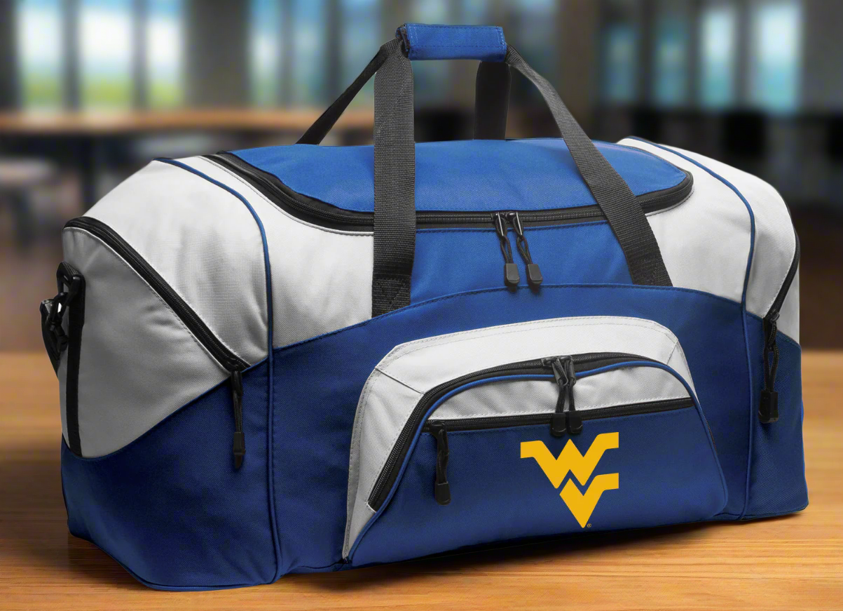 West Virginia Large Duffel Bag WVU Suitcase Luggage Bag