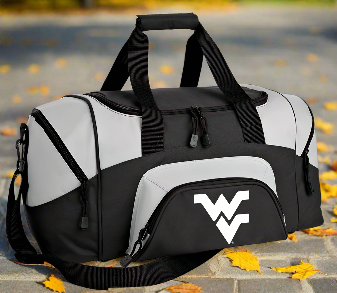 West Virginia Small Duffel Bag WVU Carryon Suitcase or Gym Bag