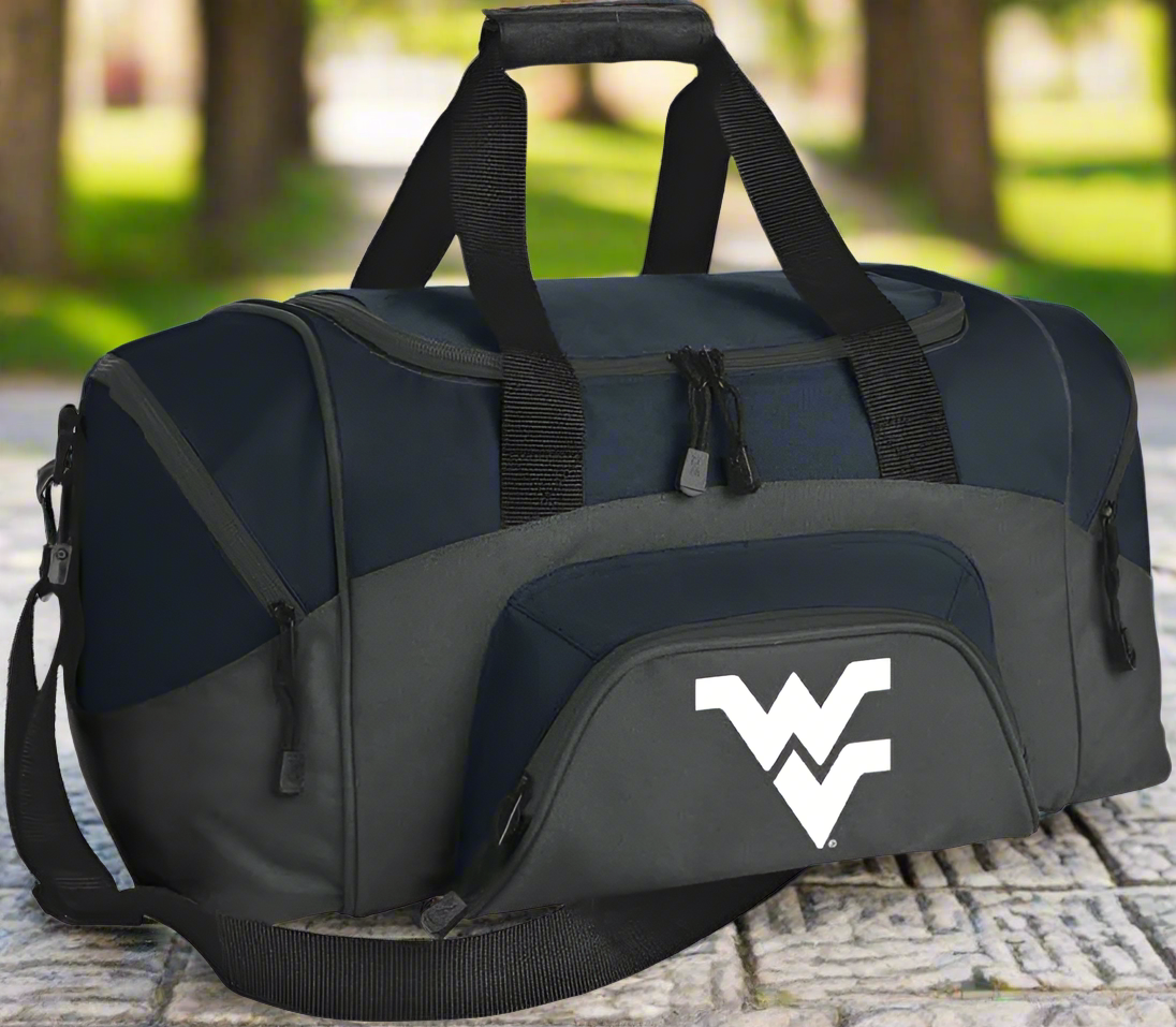 West Virginia Small Duffel Bag WVU Carryon Suitcase or Gym Bag