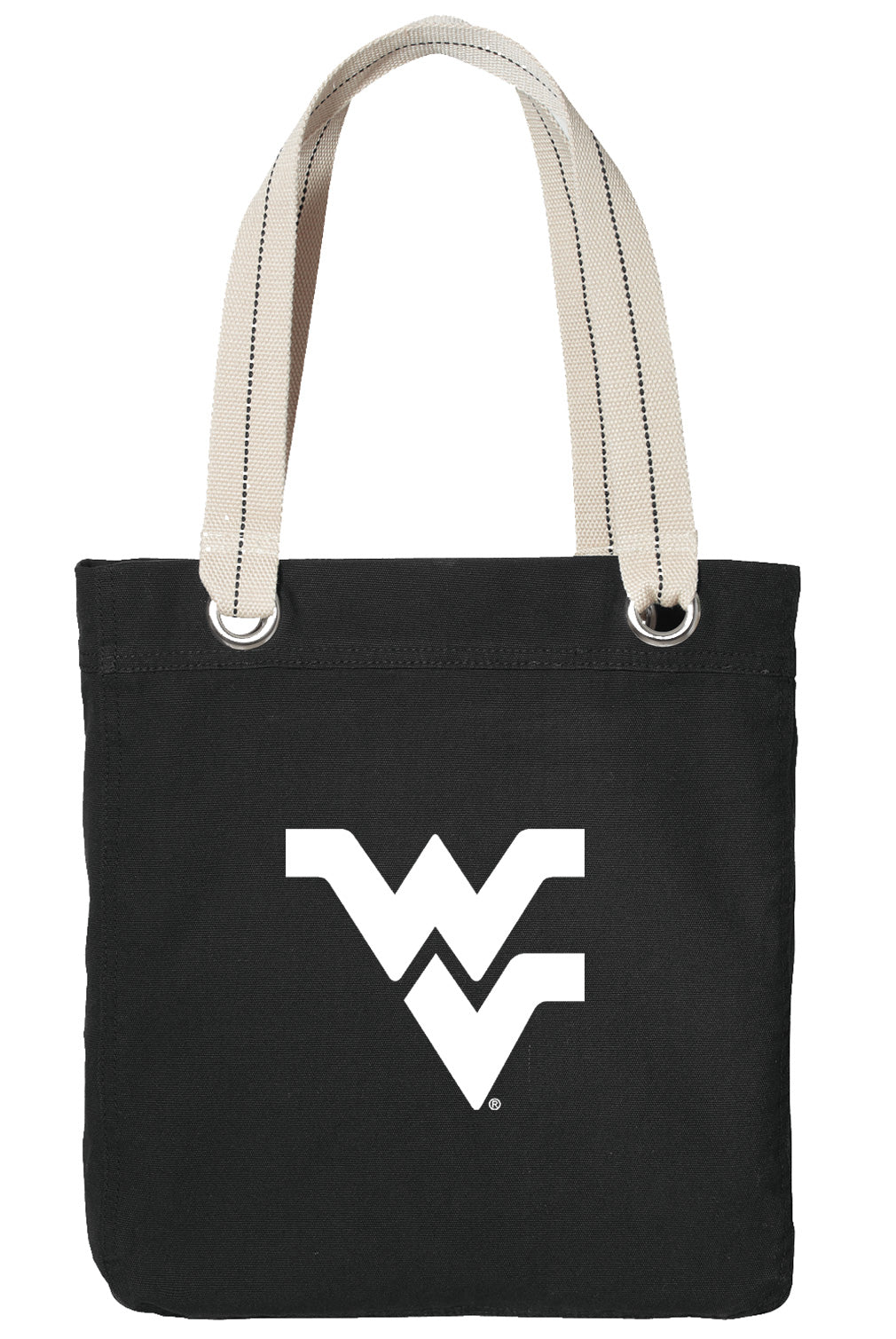 West Virginia Tote Bag WVU Deluxe Canvas Shoulder Bag