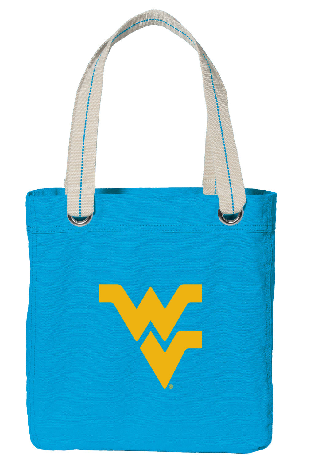 West Virginia Tote Bag WVU Deluxe Canvas Shoulder Bag