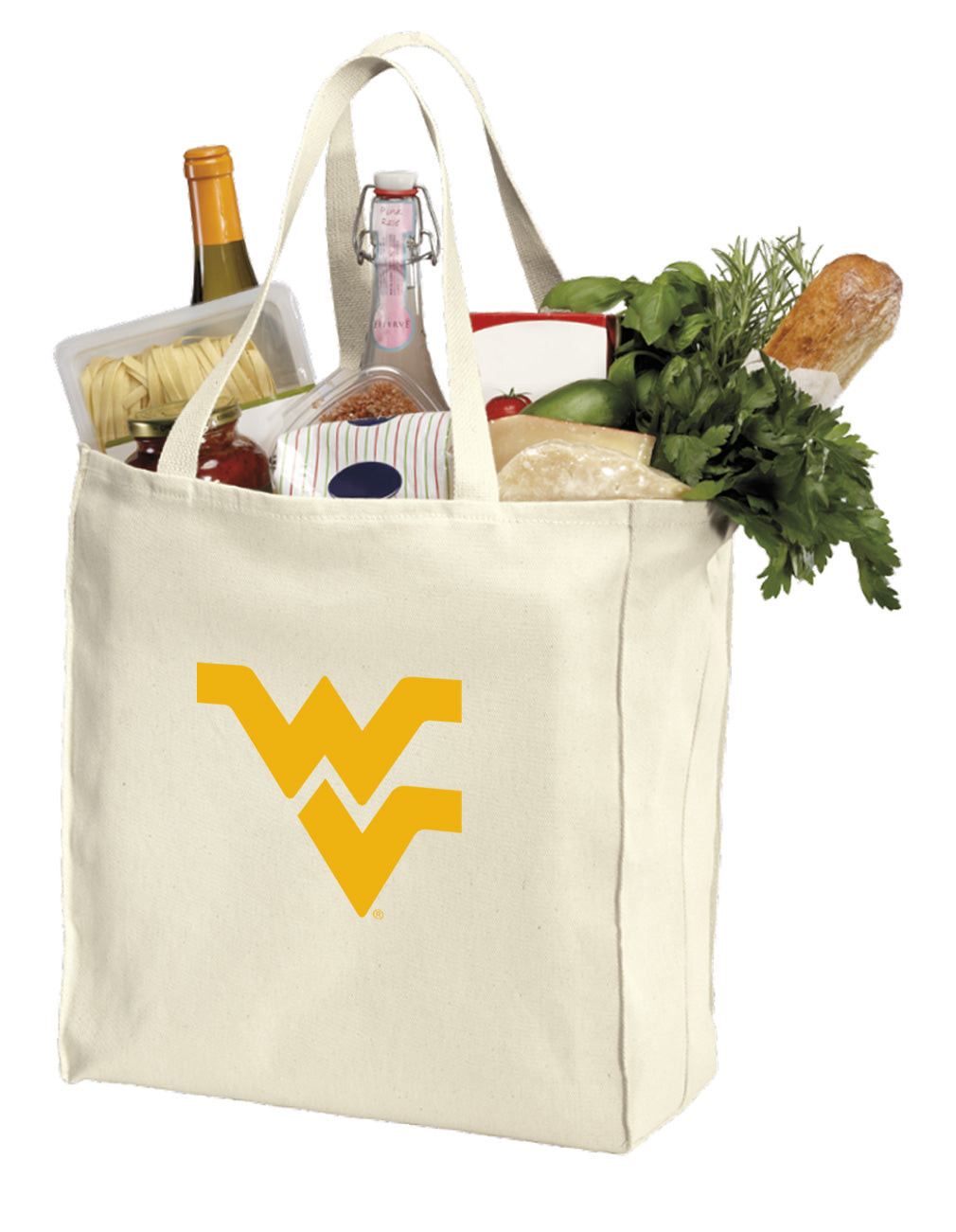 West Virginia Grocery Shopping Bag WVU Reusable Cotton Bag