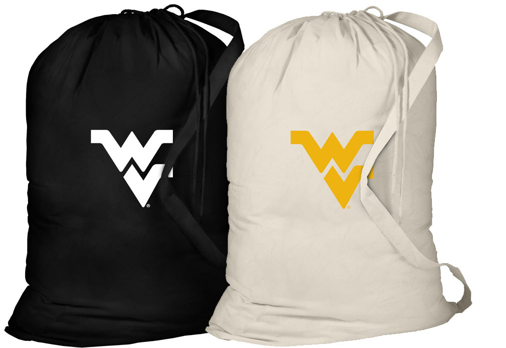 West Virginia Laundry Bags 2 PC Set WVU Clothes Bags